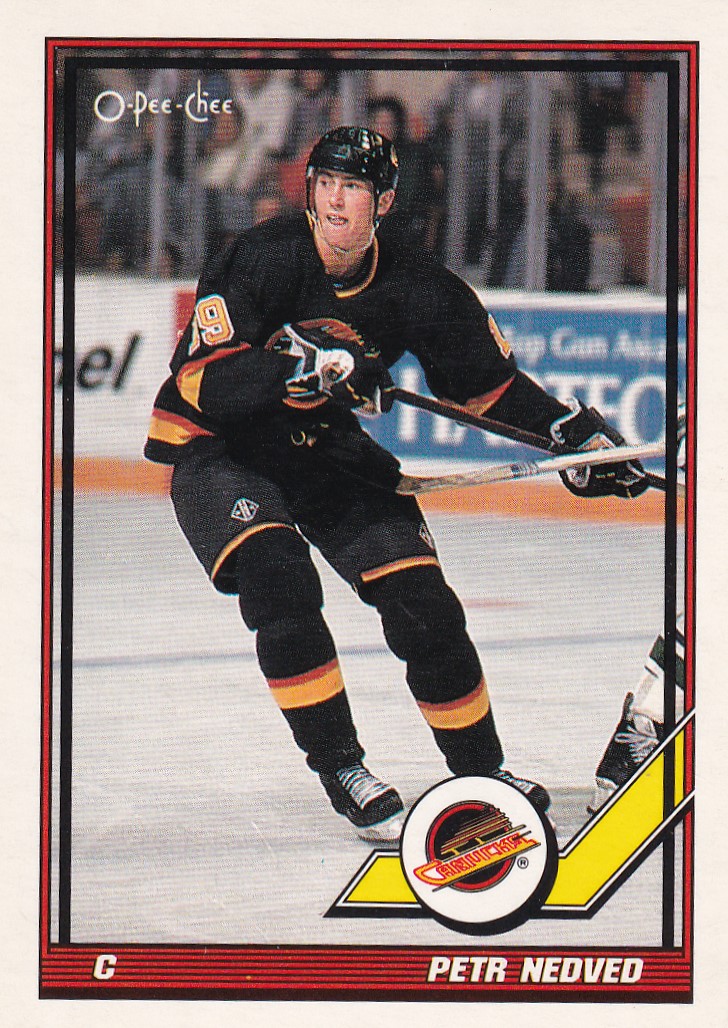 Hokejová karta Petr Nedvěd O-Pee-Chee 1991-92 řadová č. 141