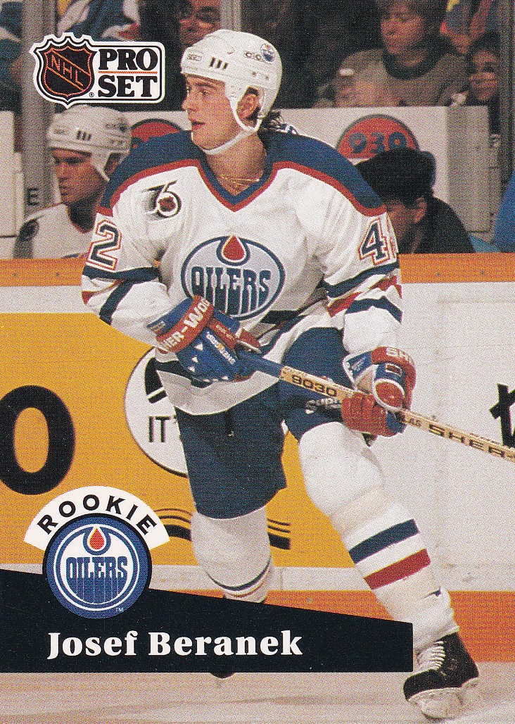 Hokejová karta Josef Beránek Pro Set 1991-92 Rookie č. 534