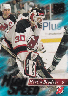 Hokejová karta Martin Brodeur Fleer Ultra Extra 1995-96 High Speed č. 5 of 20