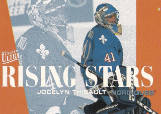 Hokejová karta Jocelyn Thibault Fleer Ultra Extra 1995-96 Rising Stars č. 8 of 10