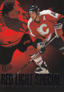 Hokejová karta Theoren Fleury Fleer Ultra Extra 1995-96 Red Light Special č. 2 of 10