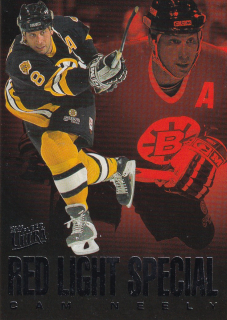 Hokejová karta Cam Neely Fleer Ultra Extra 1995-96 Red Light Special č. 7 of 10