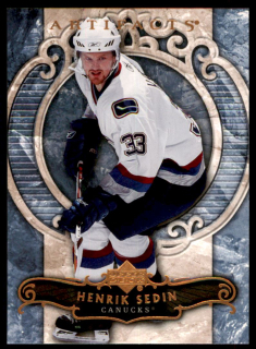 Hokejová karta Henrik Sedin UD Artifacts 2007-08 řadová č.61