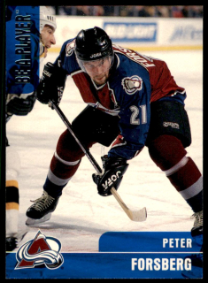 Hokejová karta Peter Forsberg Be a player (BAP) 1999-00 řadová č.259