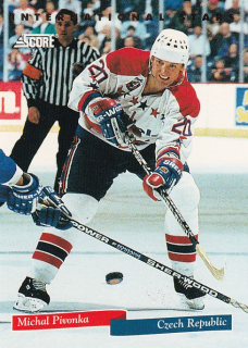 Hokejová karta Michal Pivoňka Score 1992-93 International Star č. 15 of 22