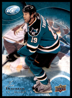 Hokejová karta Joe Thornton UD Ice 2009-10 řadová č.53