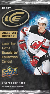 Balíček hokejových karet Upper Deck Ice 2023-24 Hobby