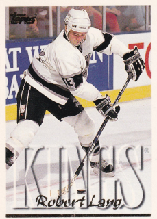 Hokejová karta Robert Lang Topps 1995-96 řadová ř. 186