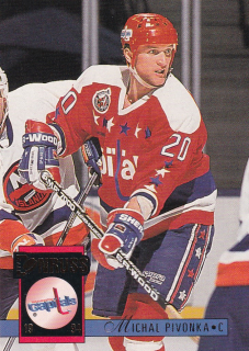 Hokejová karta Michal Pivoňka Donruss 1993-94 řadová č. 374