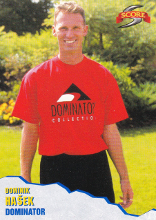 Hokejová karta Dominik Hašek Score Dominator Collection 1999-00 řadová č. D7