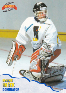 Hokejová karta Dominik Hašek Score Dominator Collection 1999-00 řadová č. D1