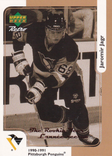 Hokejová karta Jaromír Jágr Upper Deck Retro 1998-99 řadová č. McD-6R